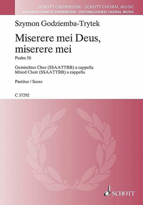 Book cover for Miserere mei Deus, miserere mei - Psalm 56