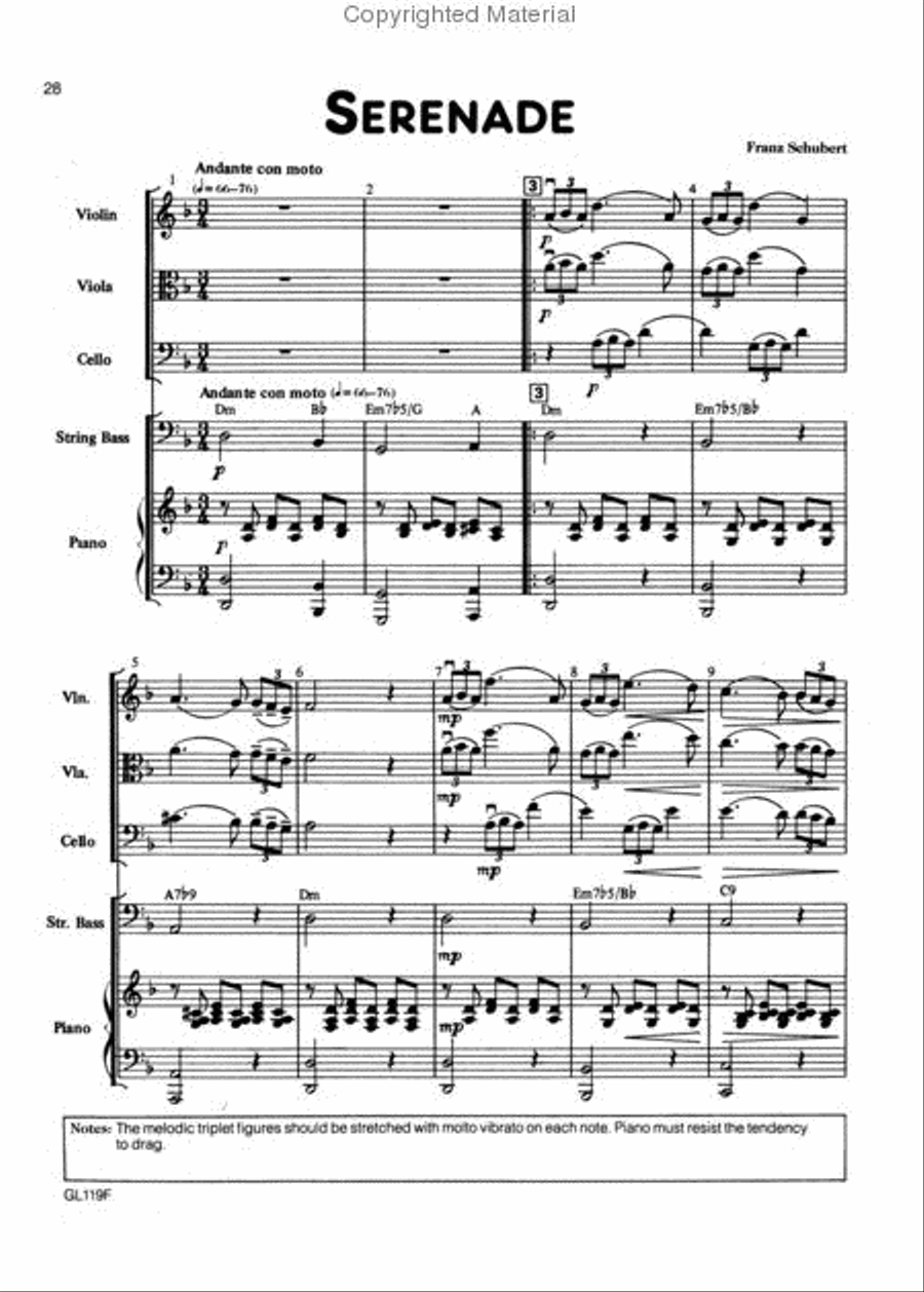 Night In Vienna - A-Score Chamber Orchestra scores gallery preview page 3
