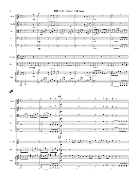 Top Gun Anthem (arr. John M. Pasternak) Sheet Music | Harold Faltermeyer |  Orchestra