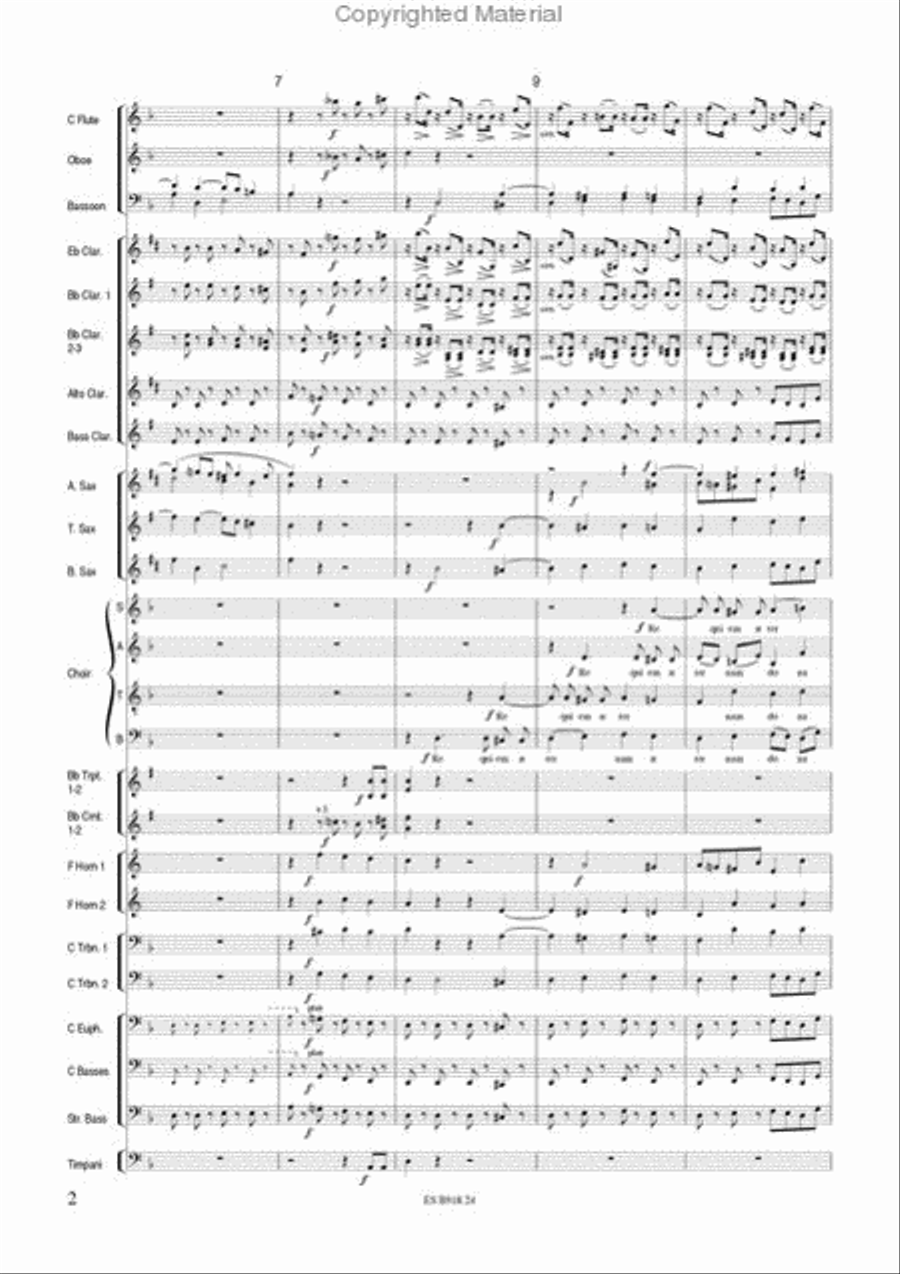 Requiem in D Minor K 626 Concert Band scores gallery preview page 4