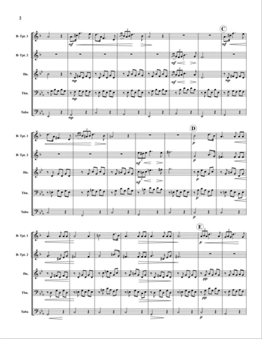 Serenade Serenade Brass Quintet scores gallery preview page 2