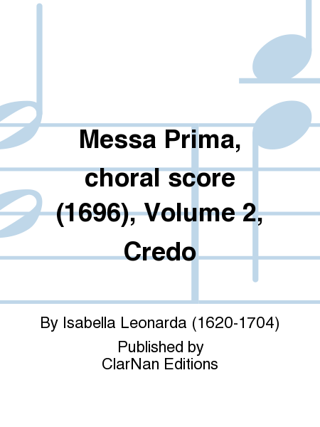 Messa Prima, choral score (1696), Volume 2, Credo