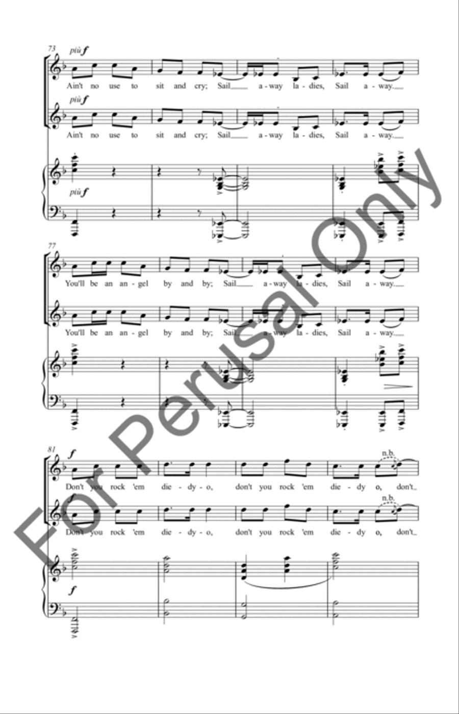 Sail Away Ladies 2-Part scores gallery preview page 8