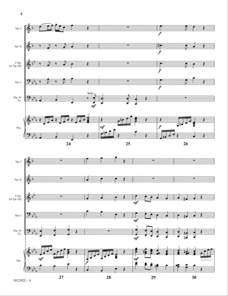 The Joy of Christmas Brass Ensemble scores gallery preview page 4