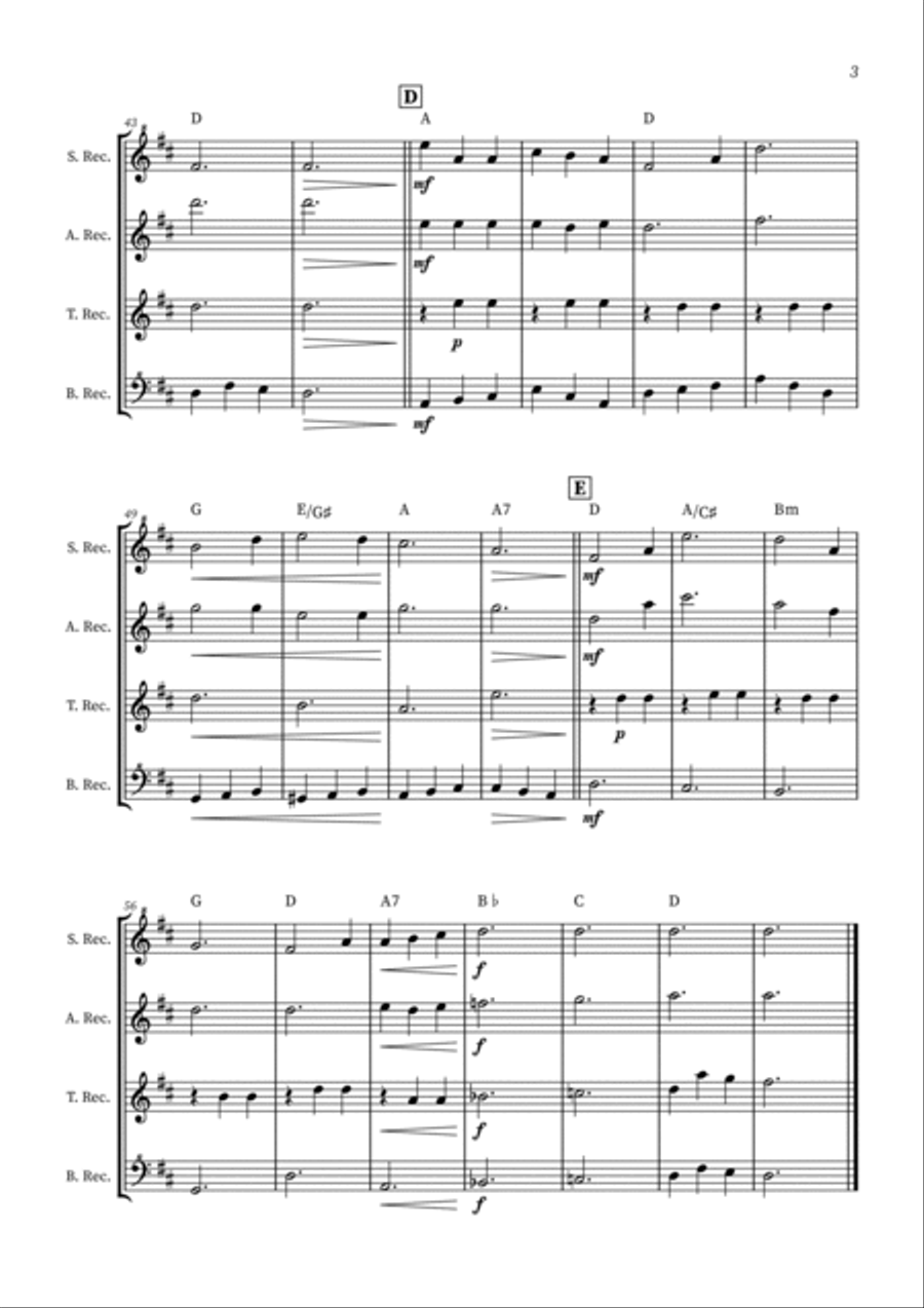 Edelweiss Soprano Recorder scores gallery preview page 3