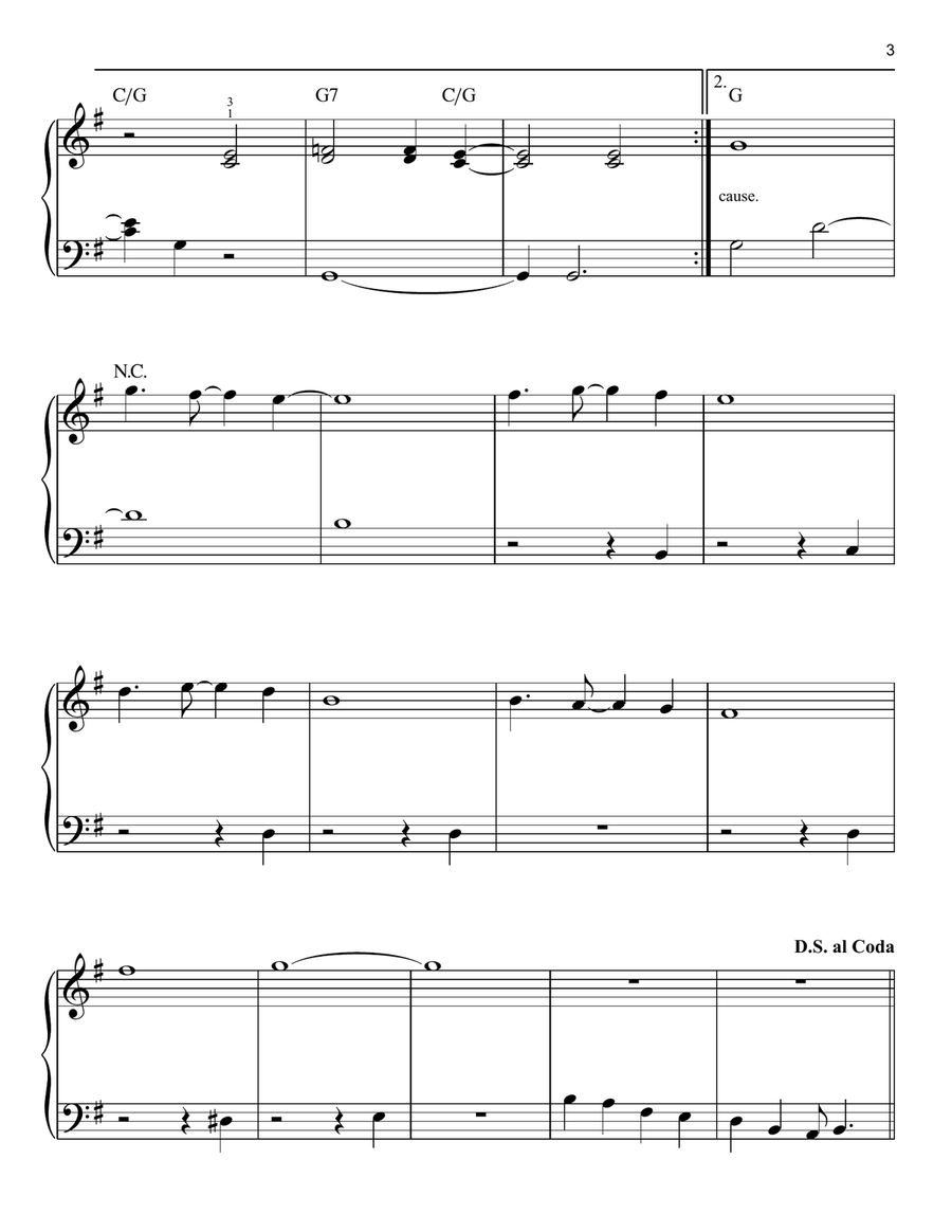 I'm Not In Love Easy Piano scores gallery preview page 3