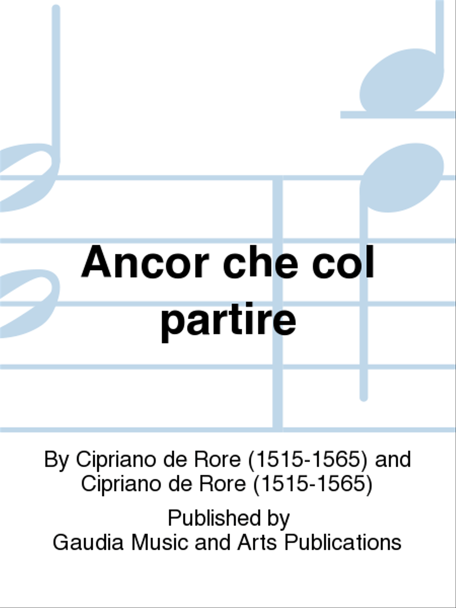Ancor che col partire 4-Part scores gallery preview page 1