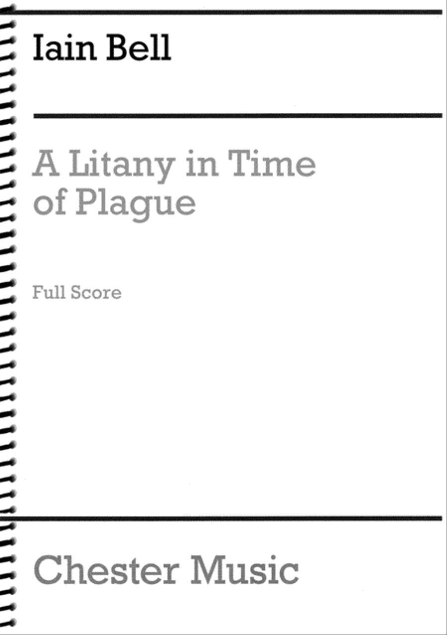 Litany in Time of Plague Score scores gallery preview page 1