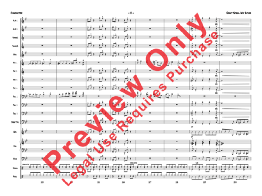 Don't Steal My Stuff Don't Steal My Stuff Jazz Ensemble scores gallery preview page 38