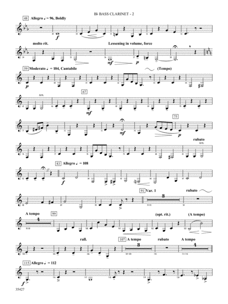 Fantasie Brillante: B-flat Bass Clarinet