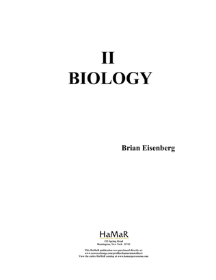 II Biology