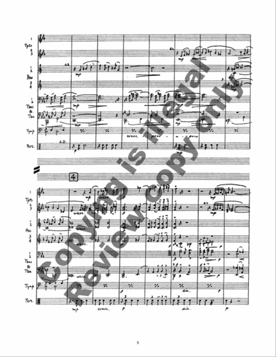 Fanfare for Durham (Long Version) Brass Ensemble scores gallery preview page 4