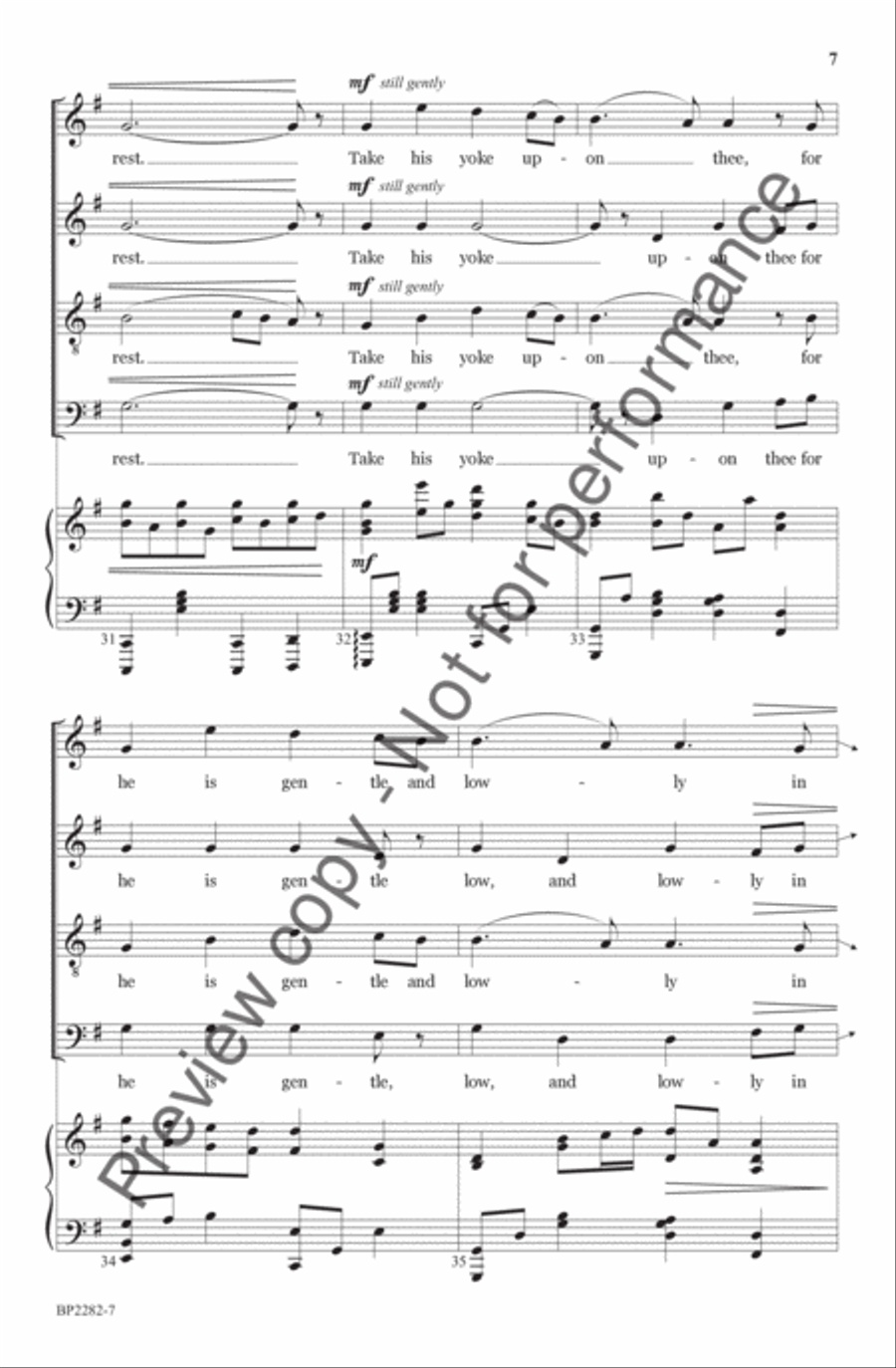 Come Find His Rest 4-Part scores gallery preview page 8