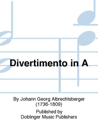 Book cover for Divertimento in A