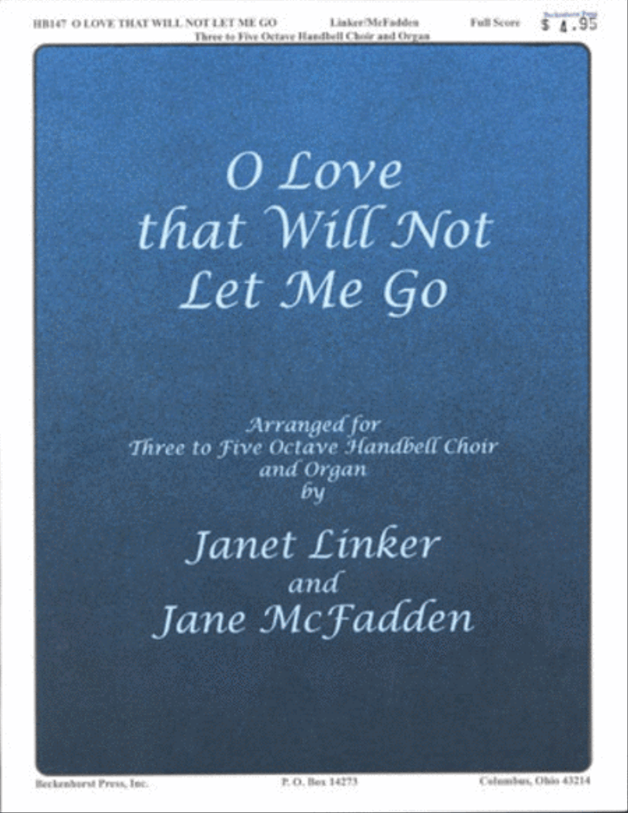 O Love That Will Not Let Me Go - full score Handbell Choir scores gallery preview page 1