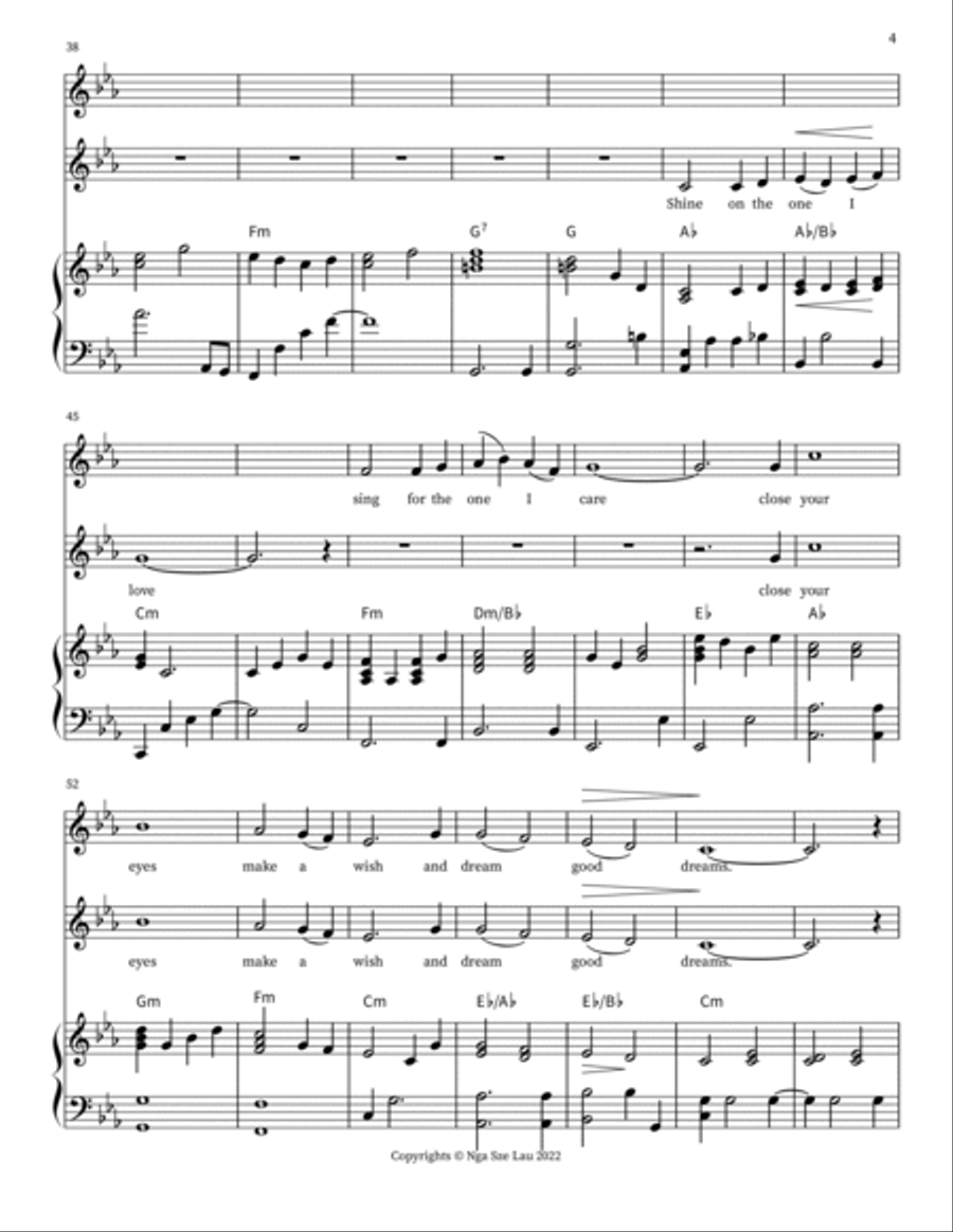 Moon My Wish Moon My Wish 2-Part scores gallery preview page 4