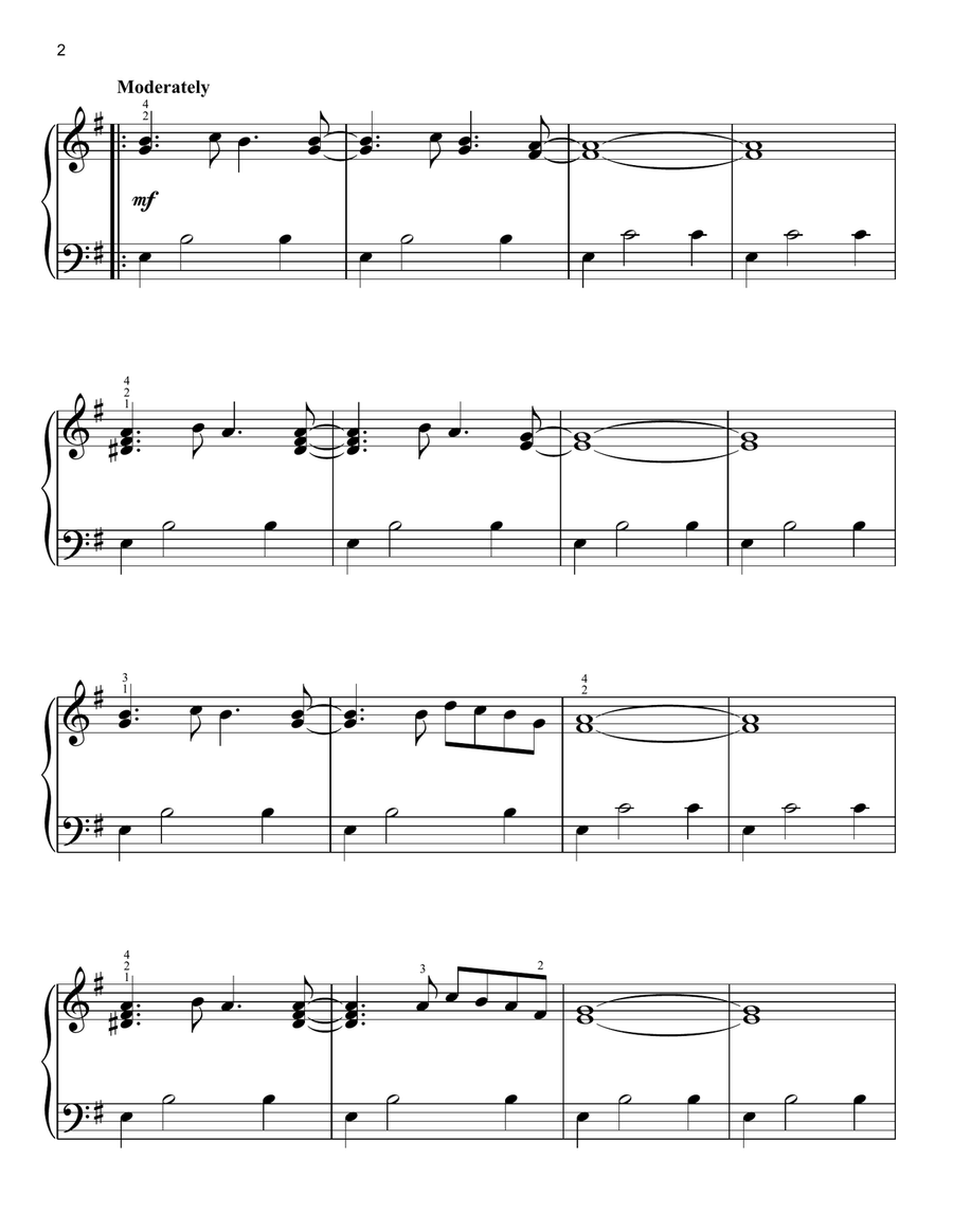 Sur Le Fil Easy Piano scores gallery preview page 2