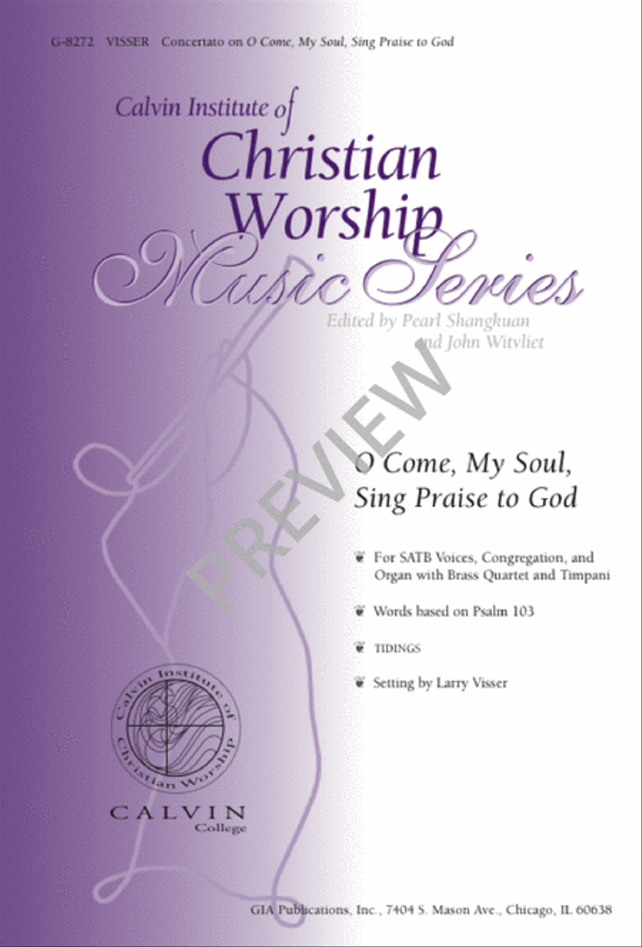 O Come, My Soul, Sing Praise to God 4-Part scores gallery preview page 1