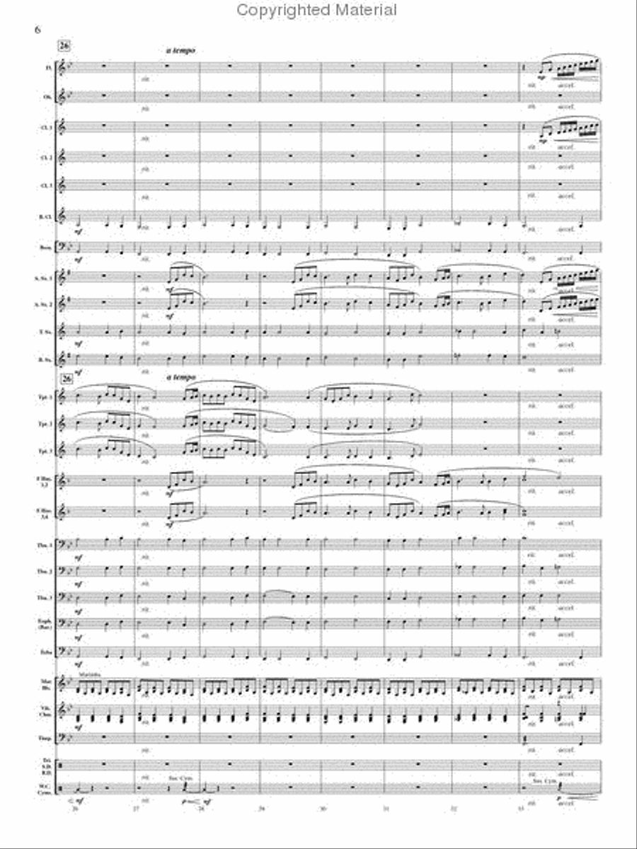 On Angel Wings Concert Band scores gallery preview page 5