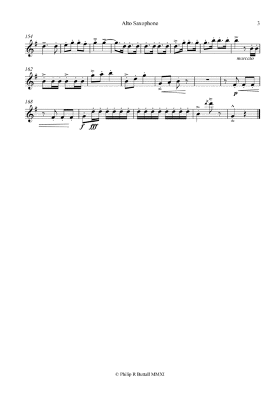 Can-Can alla Rossini (Saxophone Quartet / Quintet) - Set of Parts [x4 / 5] Saxophone Quartet scores gallery preview page 6