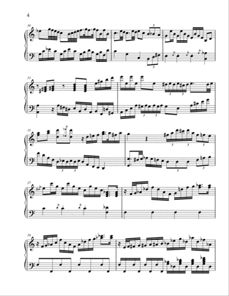 Solo for Virtuoso Piano in C Major Piano Solo scores gallery preview page 4