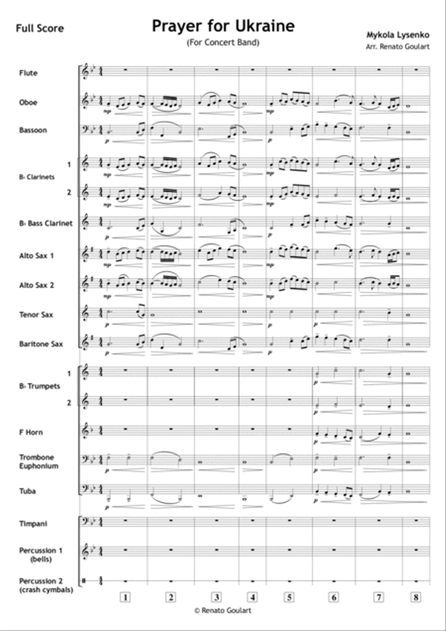 Prayer for Ukraine (For Concert Band) image number null