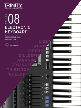 Book cover for Electronic Keyboard Exam Pieces & Technical Work 2019-2022: Grade 8