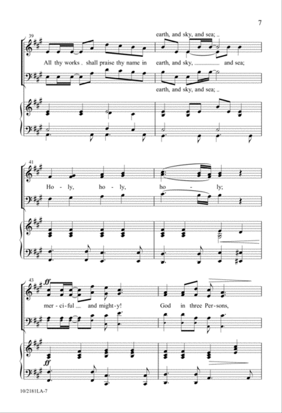 Blessed Trinity 4-Part scores gallery preview page 7