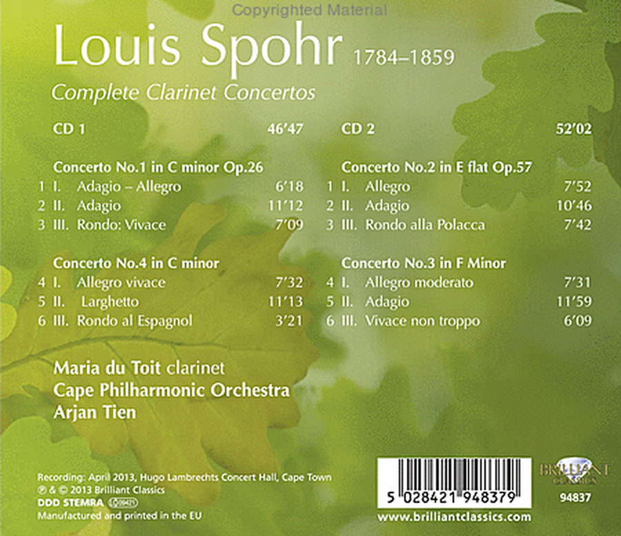 Complete Clarinet Concertos