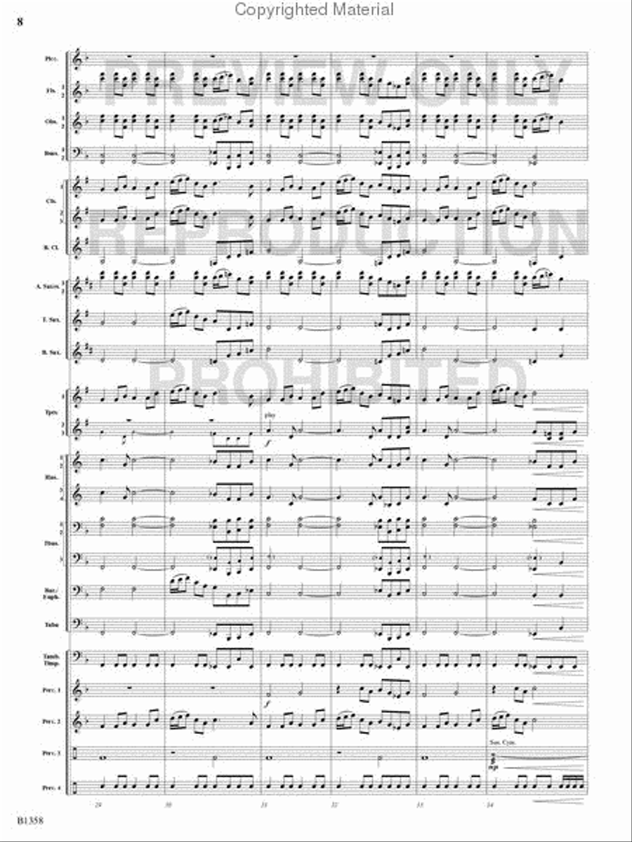 Three Celtic Dances Concert Band scores gallery preview page 7