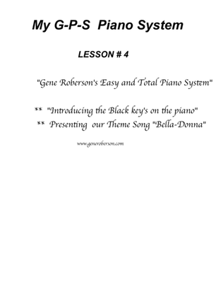 My GPS Piano System Lesson #4