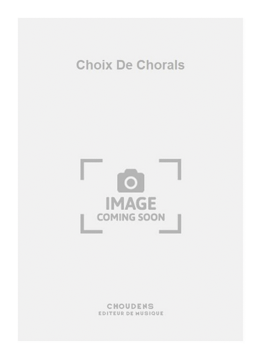 Choix De Chorals Choix De Chorals Organ scores gallery preview page 1