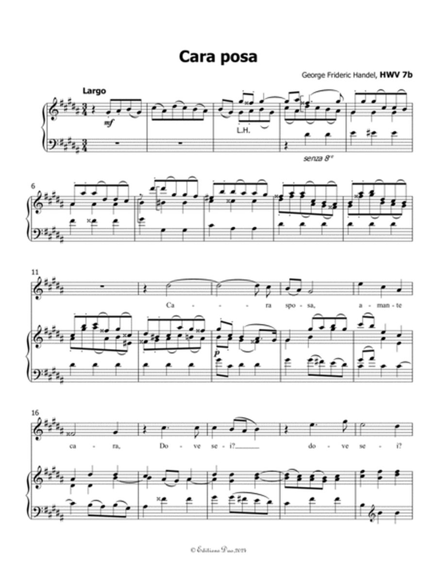 Cara sposa(Version I),by Handel,in g sharp minor
