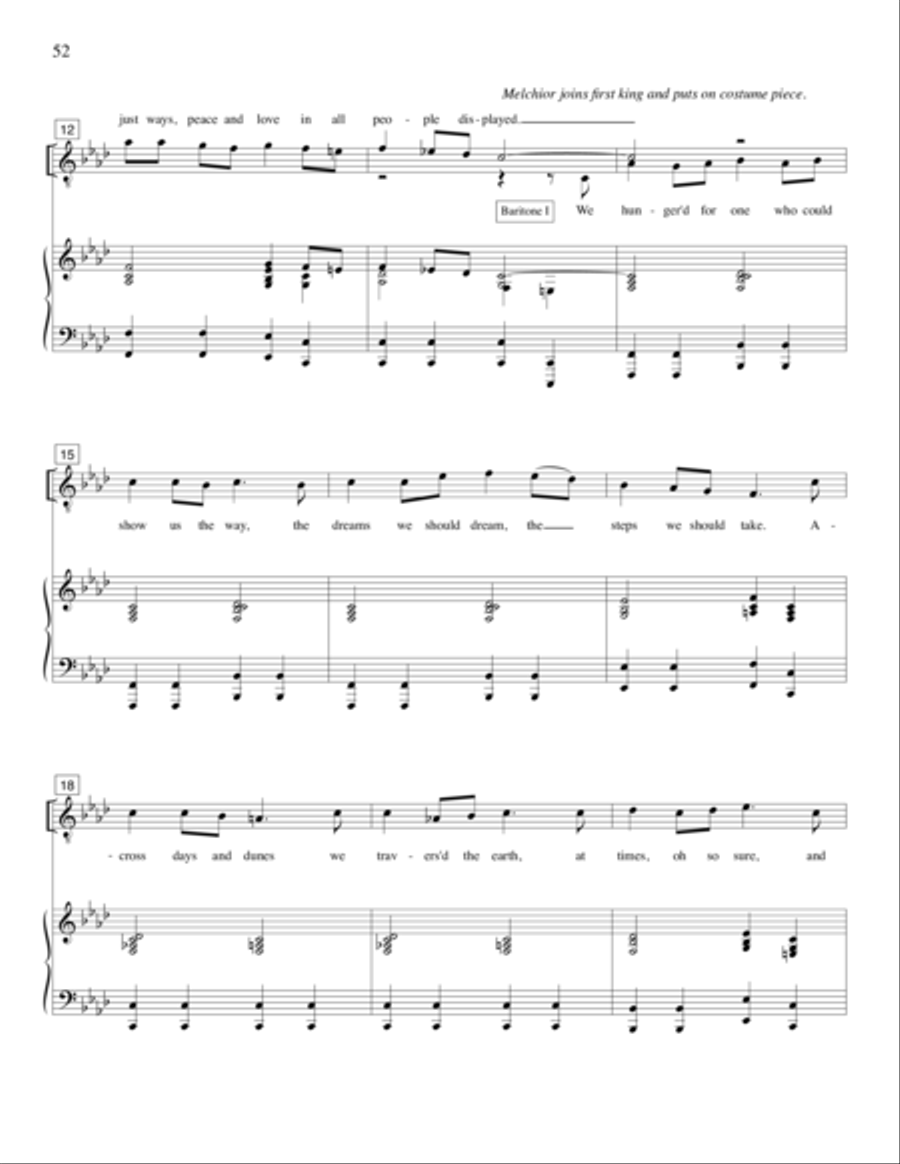 Strange Places (Christmas Pageant) 4-Part scores gallery preview page 34