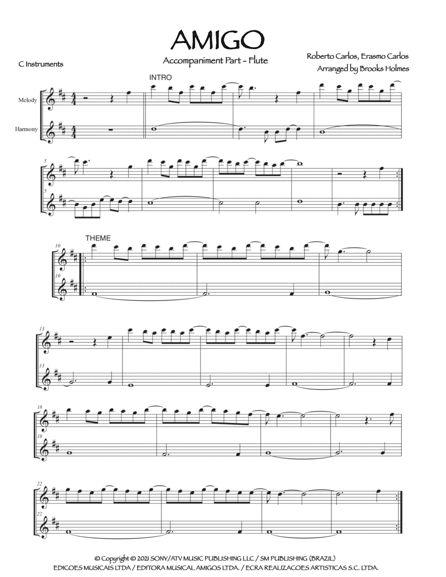 Amigo Flute Solo scores gallery preview page 1