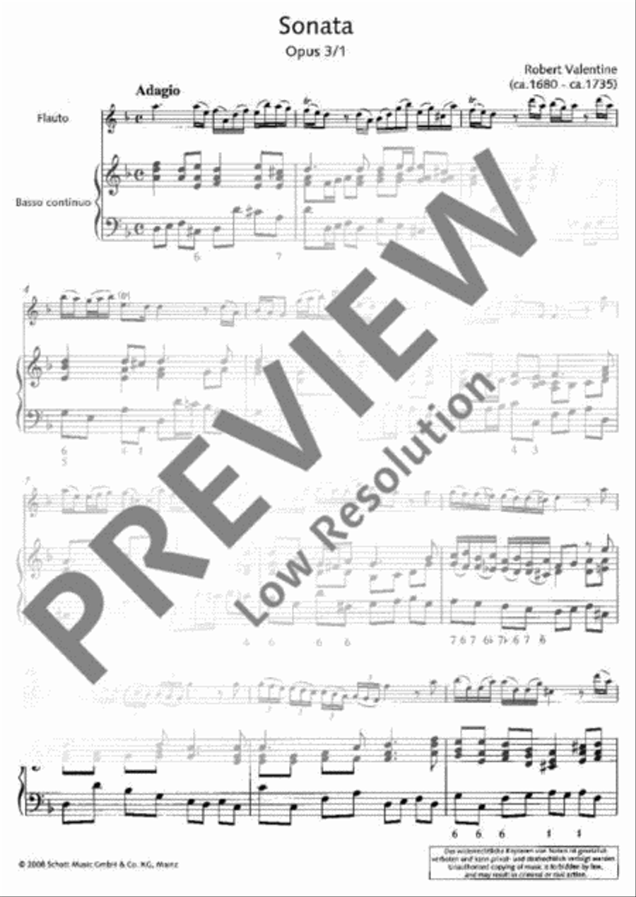 3 Sonatas Alto Recorder scores gallery preview page 4