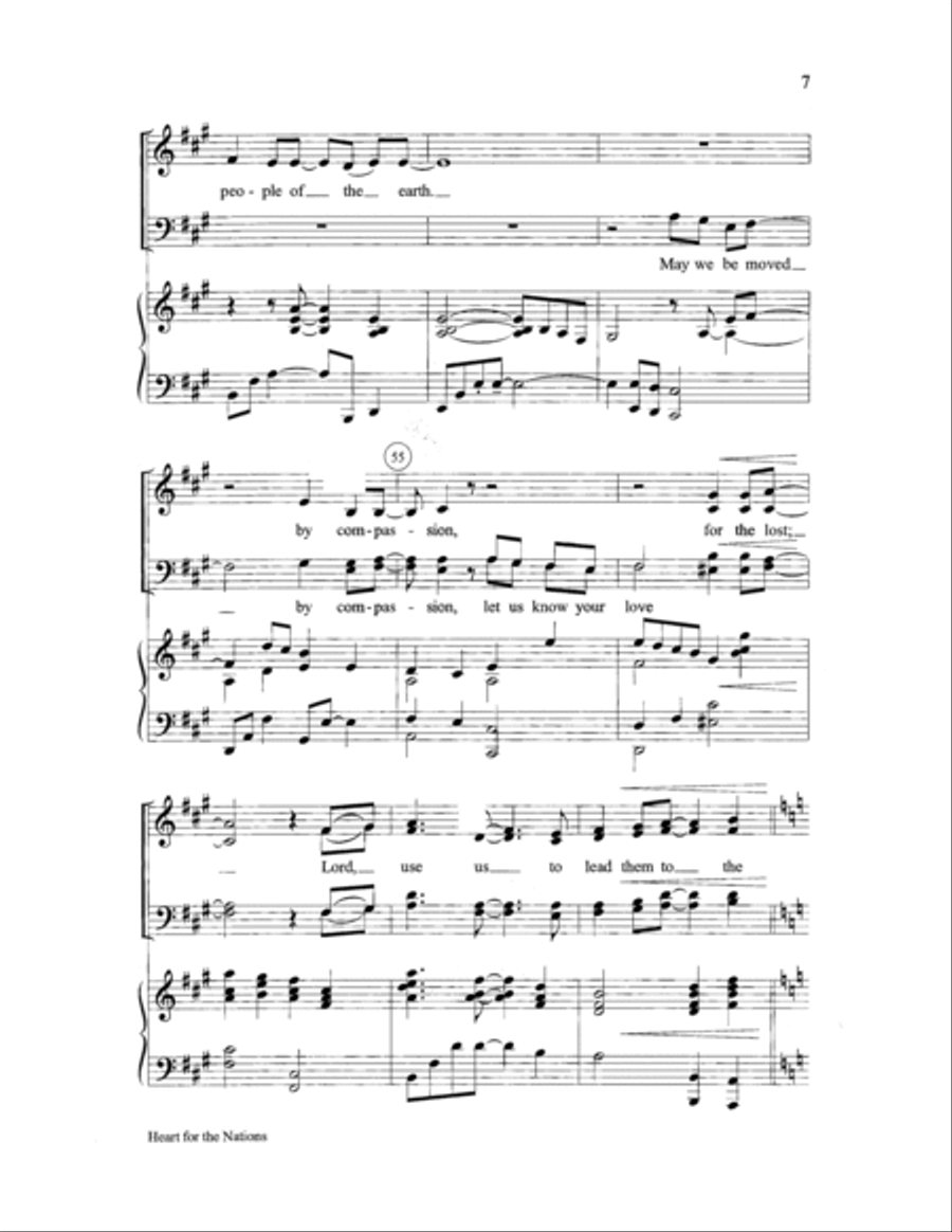 Heart for the Nations Heart for the Nations 4-Part scores gallery preview page 7