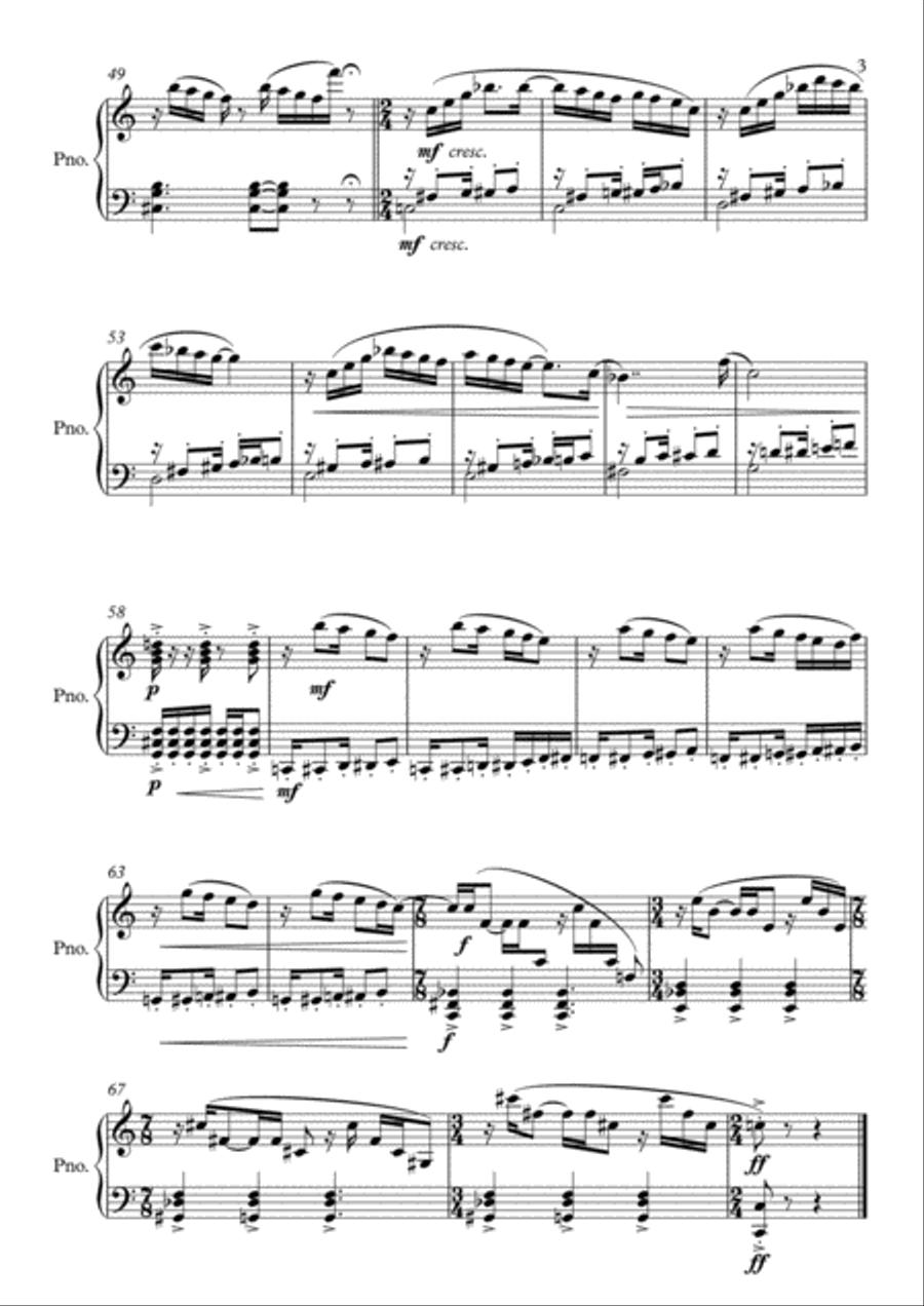 SONATINA nº1 For Piano Solo-Danilo Lamas Piano Solo scores gallery preview page 3