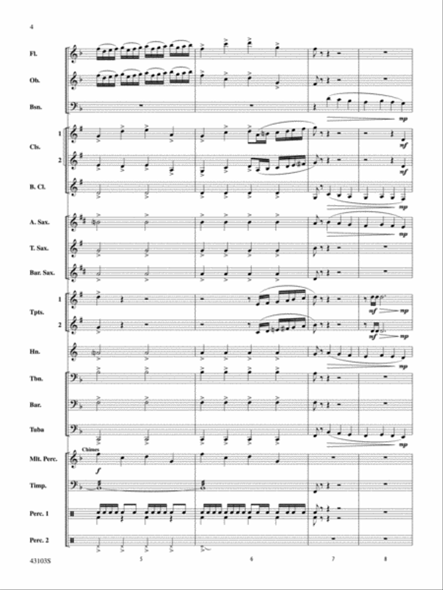 The Silver Quill: Score Concert Band scores gallery preview page 4