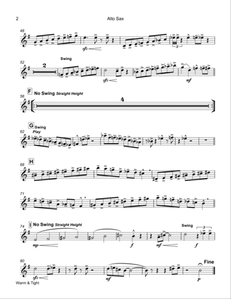 Warm & Tight Jazz Ensemble scores gallery preview page 3