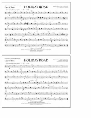 Holiday Road (from National Lampoon's Vacation) (arr. Tom Wallace) - Electric Bass