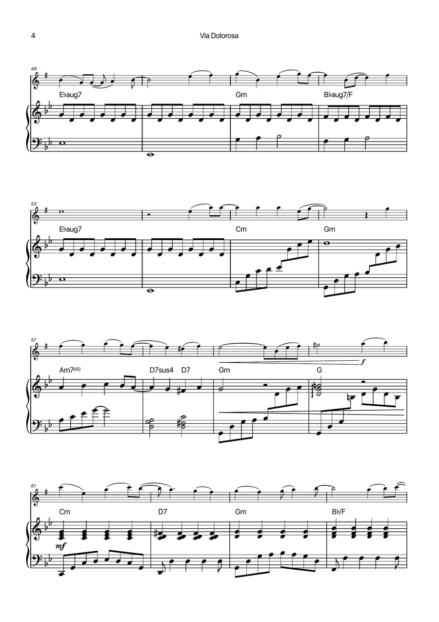 Via Dolorosa Chamber Music scores gallery preview page 4
