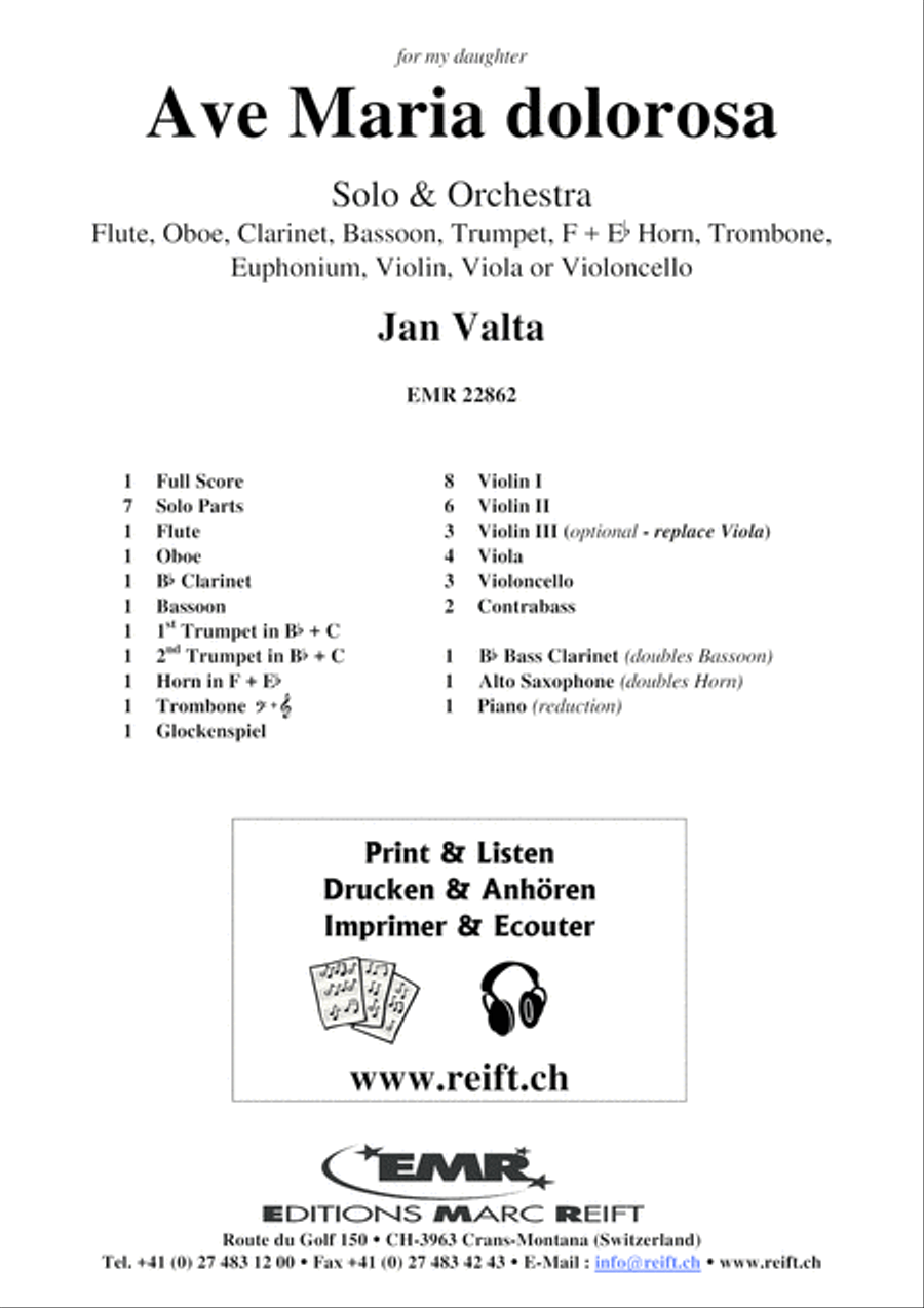 Ave Maria dolorosa Ave Maria dolorosa Orchestra scores gallery preview page 2