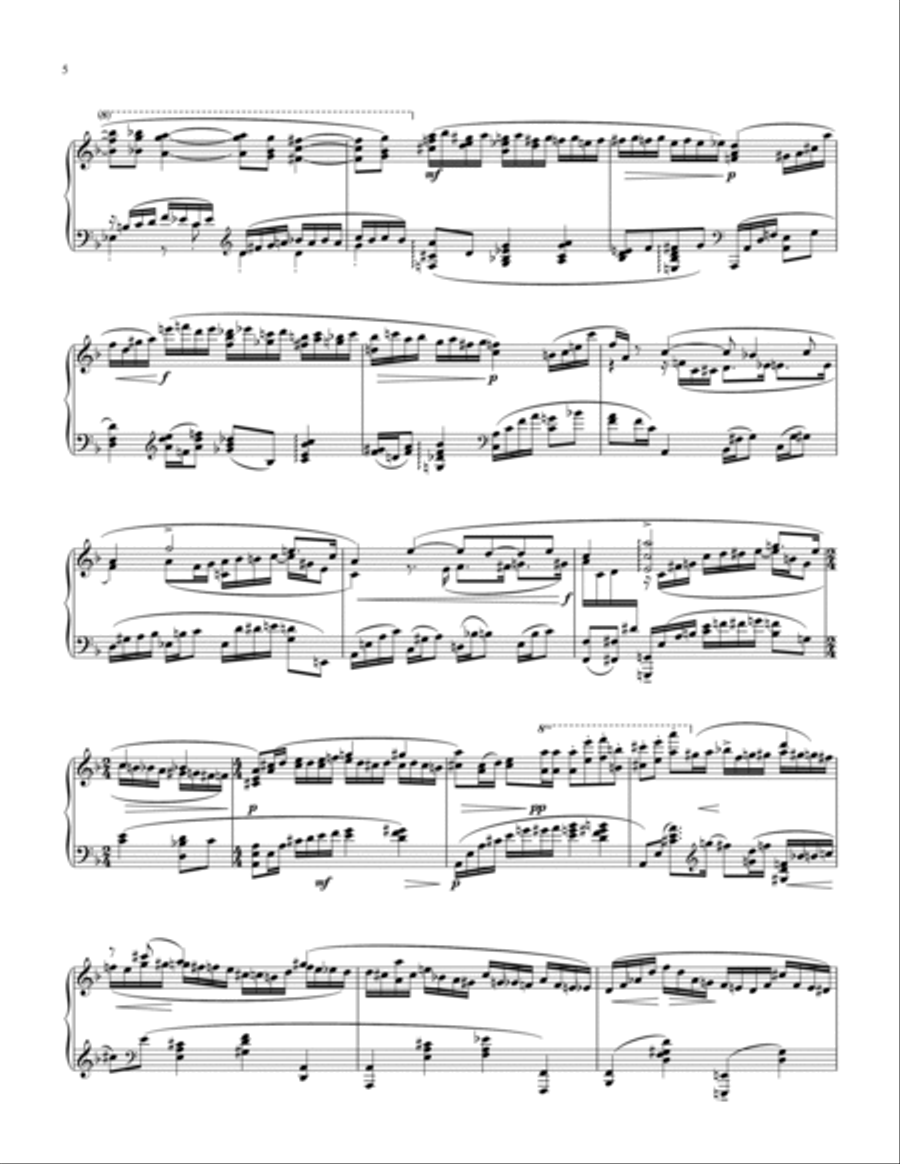 Piano Concerto No. 3 in Solo Version Piano Solo scores gallery preview page 4