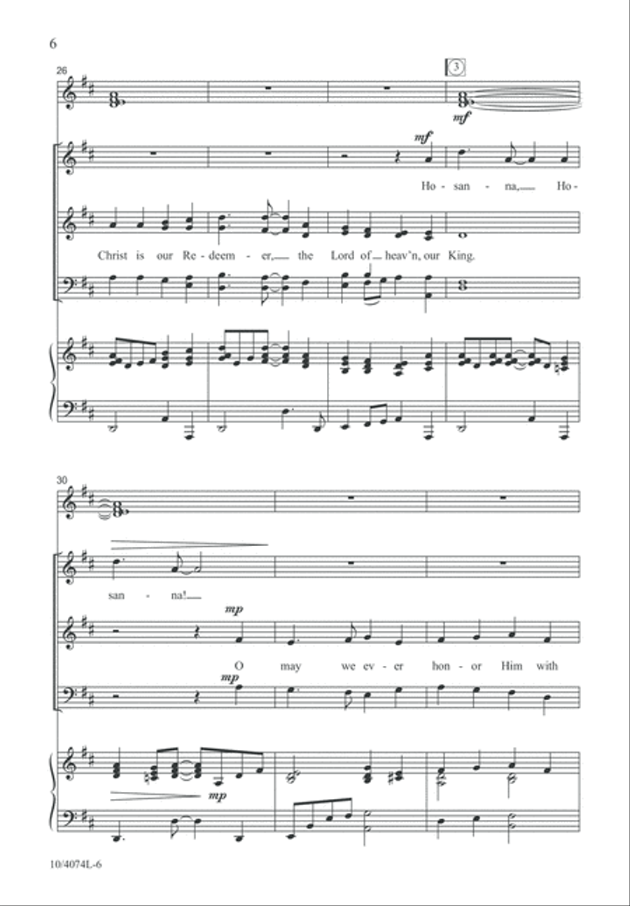 Blessed Is He Who Comes 4-Part scores gallery preview page 7