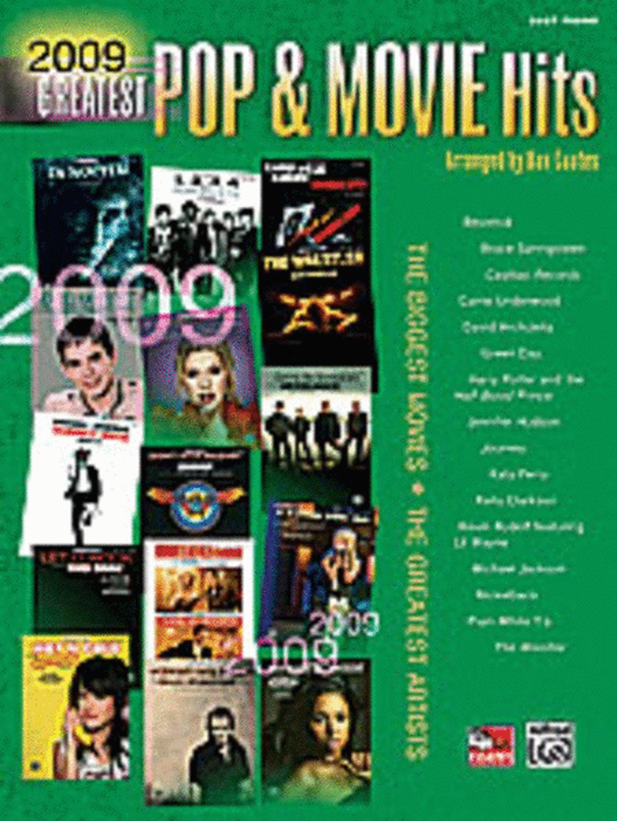Greatest Pop And Movie Hits 2009 Easy Piano