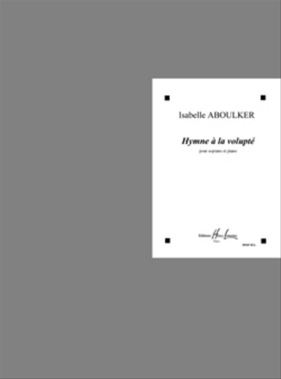 Hymne a la volupte Soprano Voice scores gallery preview page 1