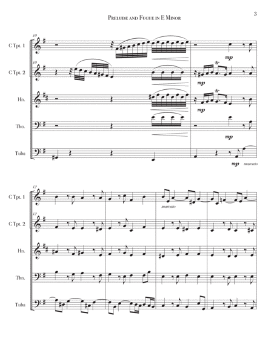 Prelude and Fugue in E Minor, 