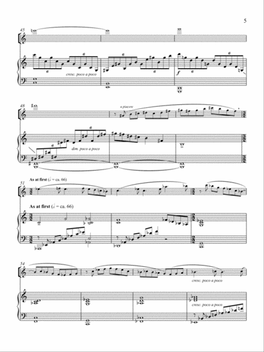 Sonata for Flute (or Violin) and Piano (or Organ) Flute scores gallery preview page 5