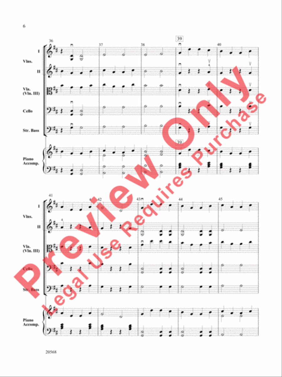 Sailor's Song Sailor's Song String Orchestra scores gallery preview page 7